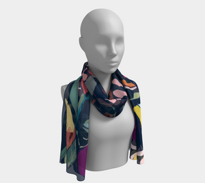 Vogue in Blue Long Scarf